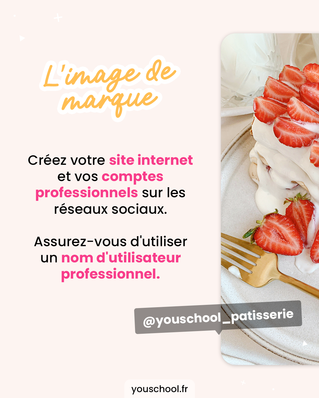 Pour vendre vos pâtisseries en ligne après votre CAP Pâtissier, veillez à votre image de marque