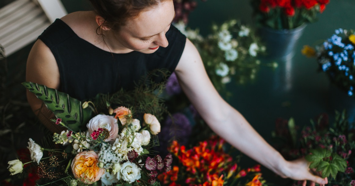 Après formation fleuriste