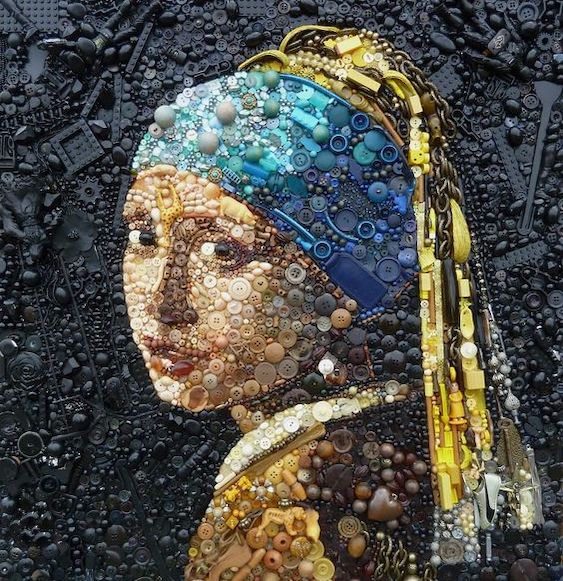 Tableau en matériel récupéré
