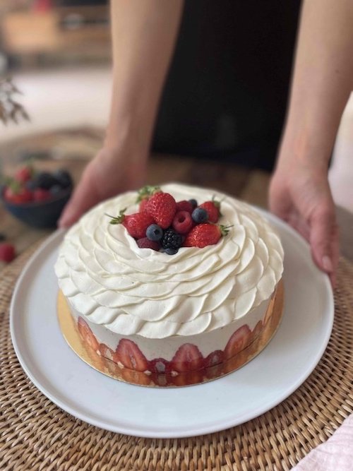 Fraisier aux fruits rouges