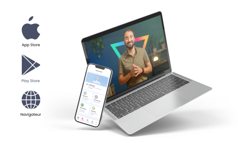 Ordinateur et mobile, plateforme de téléchargement application Youschool