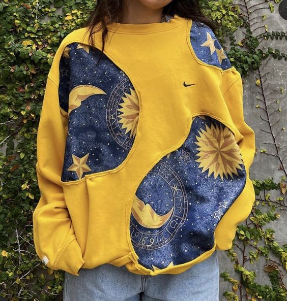 Sweet-shirt upcyclé