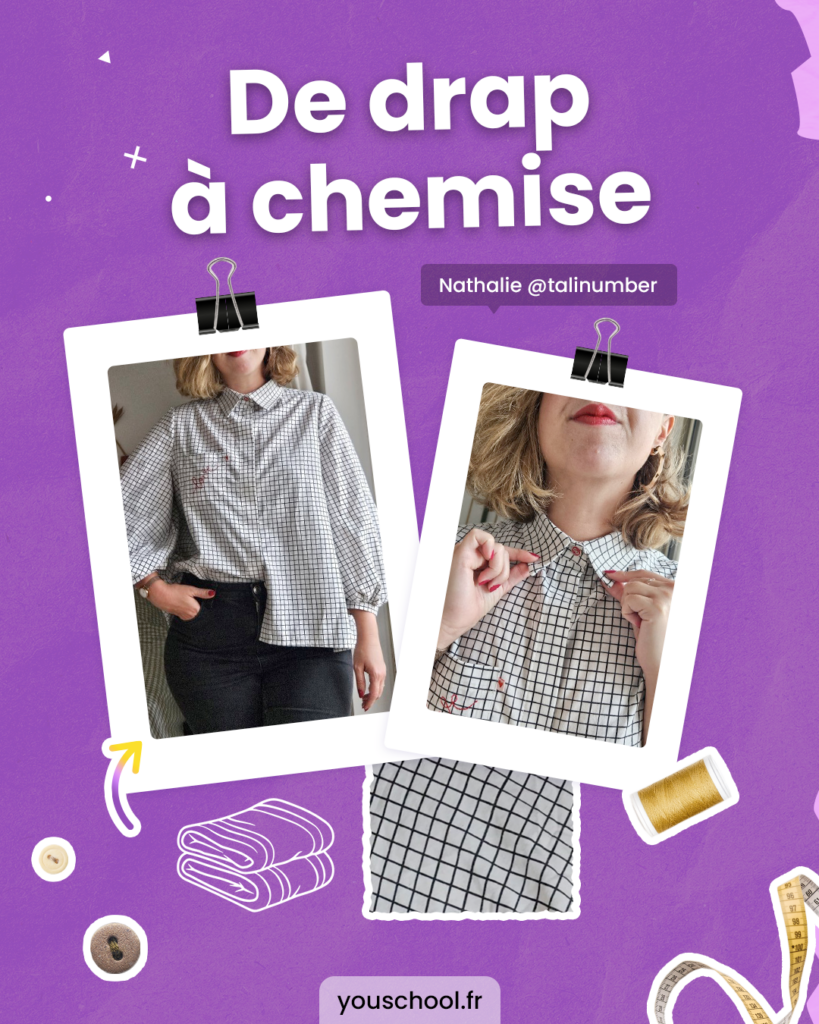 Idée de projet upcycling facile, transformer un drap en chemise