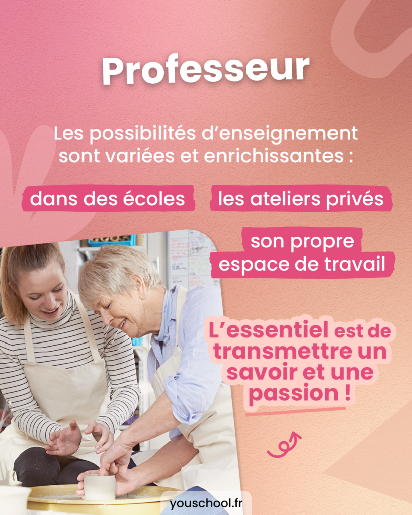 Devenir professeur après son CAP Tournage en Céramique