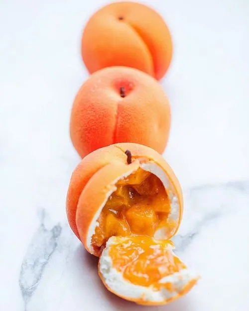 Pâtisseries abricots trompe-l'œil Céderic Grolet