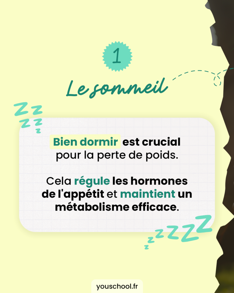 Le sommeil, votre meilleur allié pour une perte de poids saine