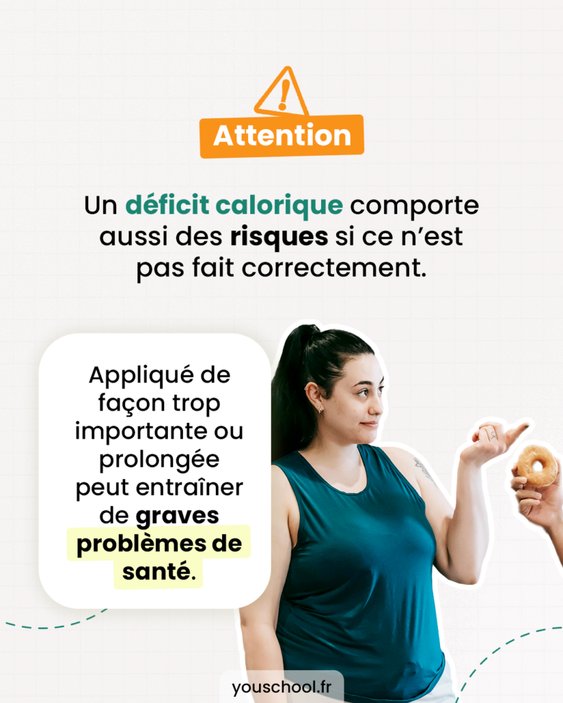 Les différents risques liés à un déficit calorique prolongé