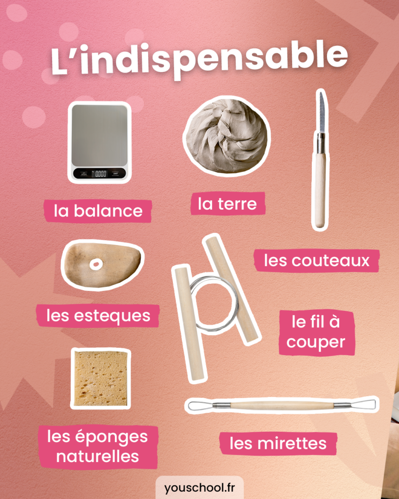 le matériel indispensable pour passer son CAP Tournage en Céramique