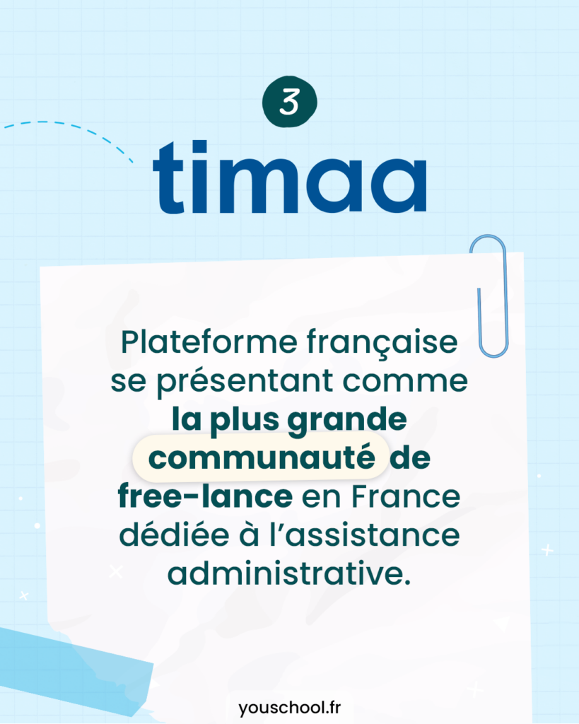 Timaa, plateforme française pour les secrétaires freelance