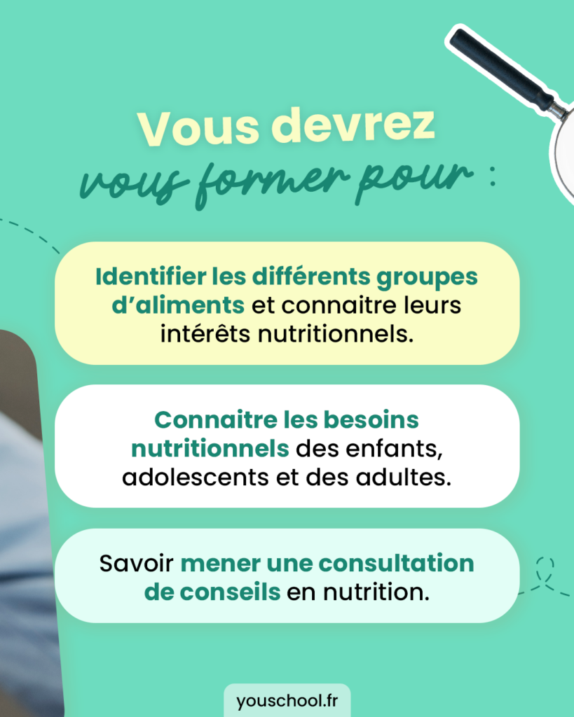 Pour devenir coach en nutrition indépendant, vous devez vous former au métier