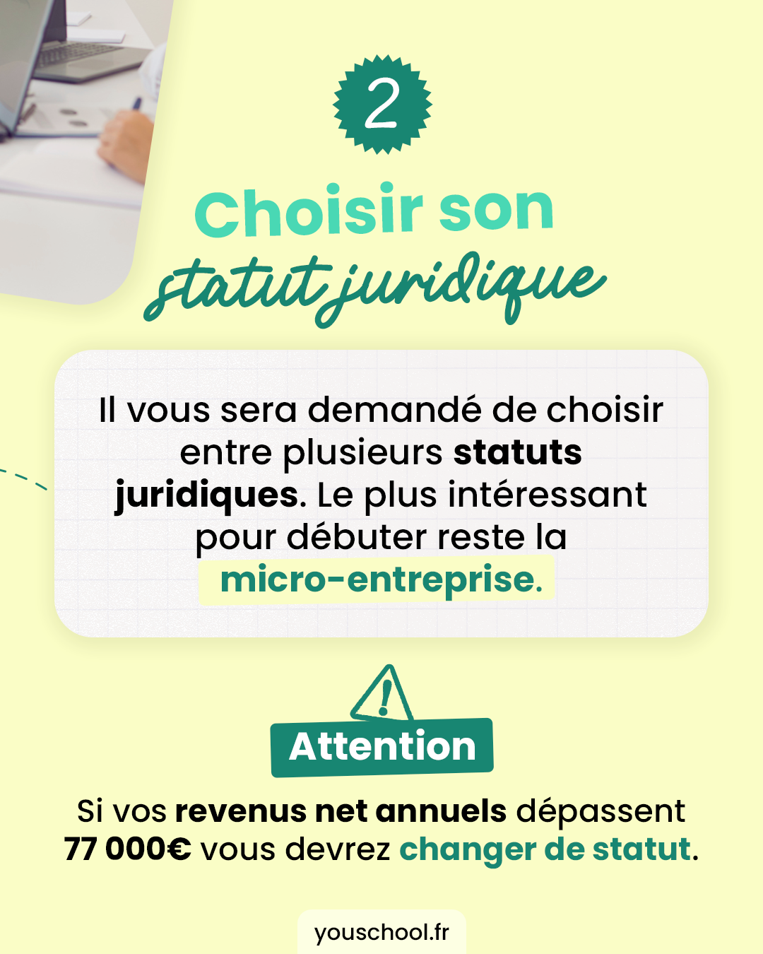 Pour devenir coach en nutrition à votre compte, vous devez choisir le bon statut juridique