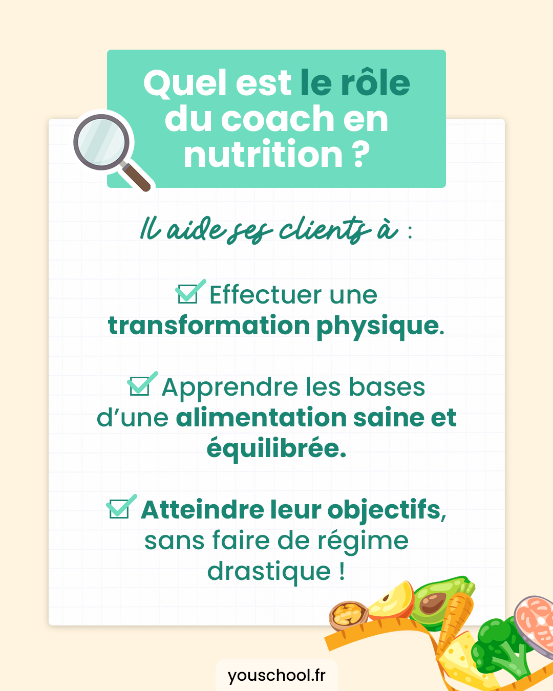 Quel est le rôle du coach en nutrition auprès de ses clients