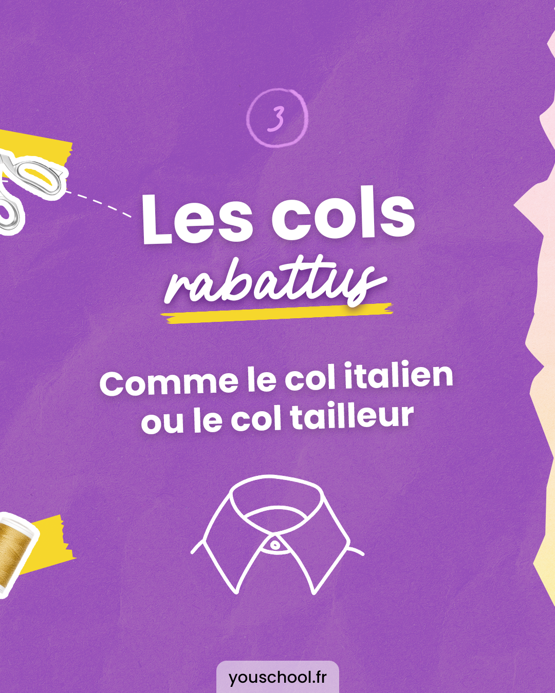 Les cols rabattus à connaître et à maîtriser pour son CAP Métiers de la mode