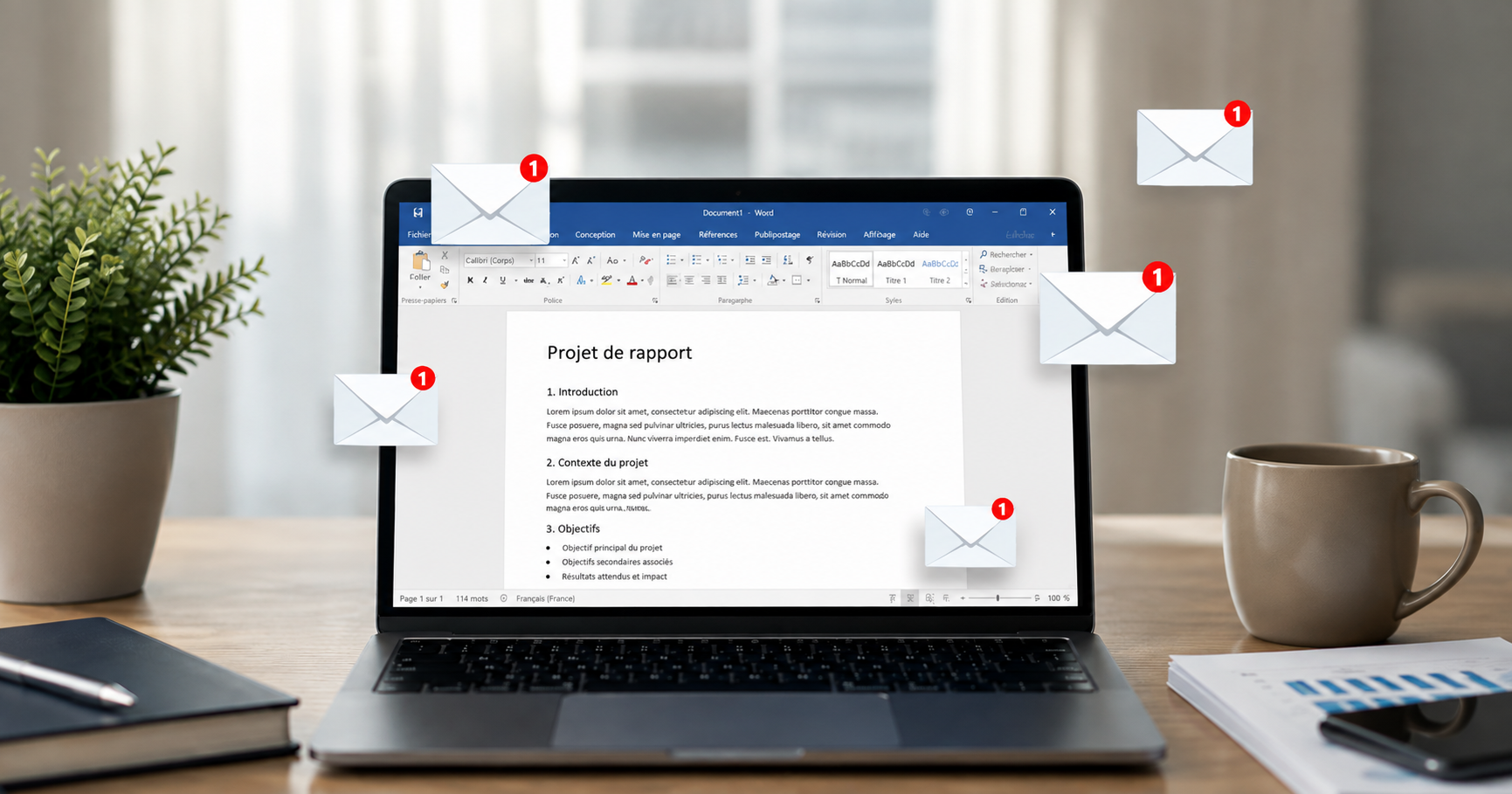 ordinateur word publipostage mail